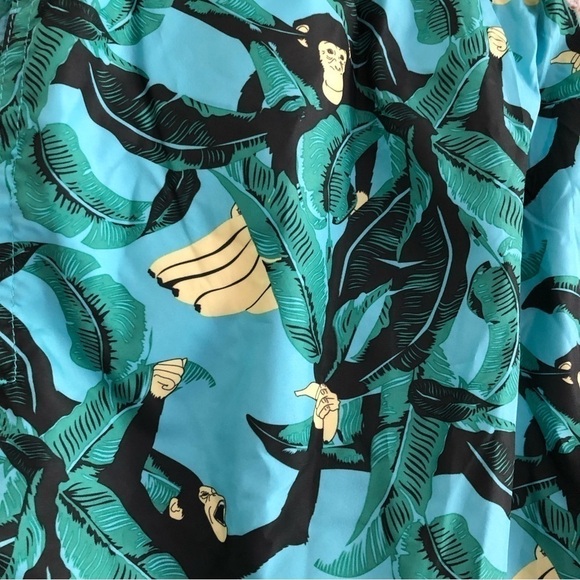 AMBSN California Green Nanner Jungle Swim Trunks Size Medium NWT - Picture 15 of 15